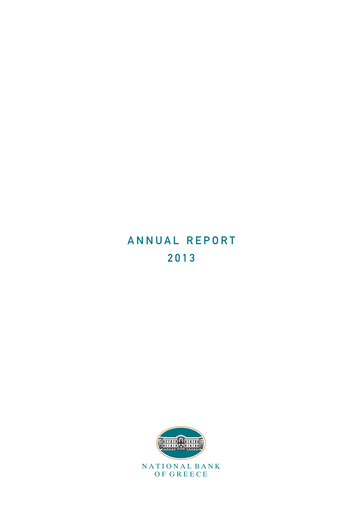 Miniature National Bank of Greece Rapport annuel 2013