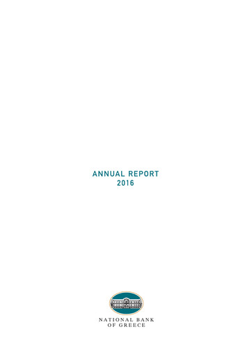 Miniature National Bank of Greece Rapport annuel 2016