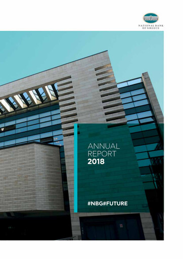Miniature National Bank of Greece Rapport annuel 2018
