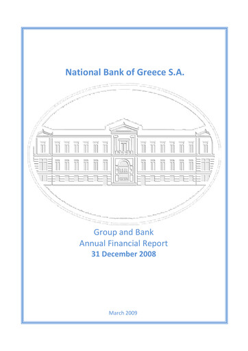 Thumbnail National Bank of Greece Financial Statement 2008
