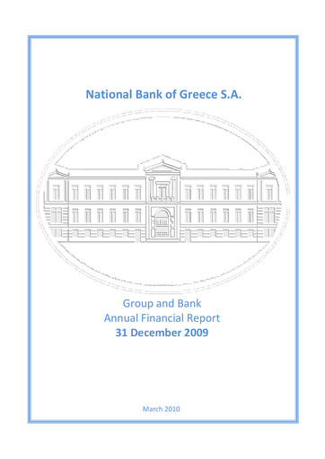 Thumbnail National Bank of Greece Financial Statement 2009