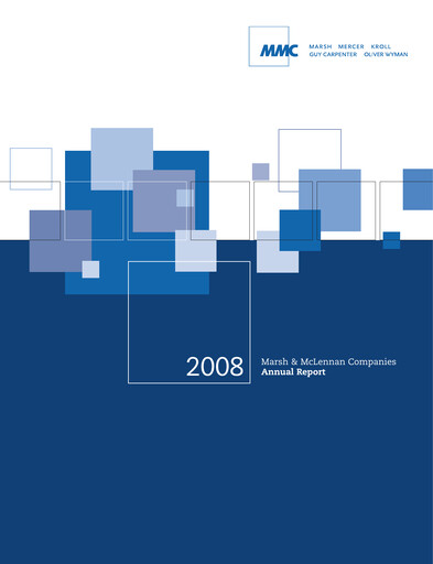 Thumbnail Marsh & McLennan Companies Annual Report 2008