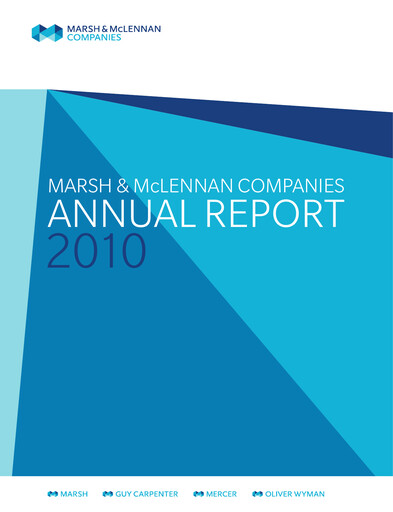 Thumbnail Marsh & McLennan Companies Annual Report 2010