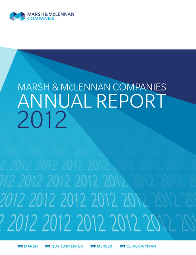 Thumbnail Marsh & McLennan Companies Annual Report 2012