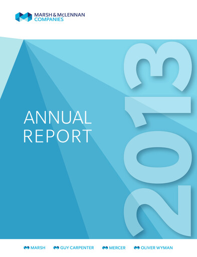 Thumbnail Marsh & McLennan Companies Annual Report 2013