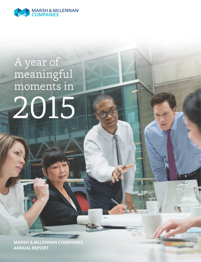 Thumbnail Marsh & McLennan Companies Annual Report 2015