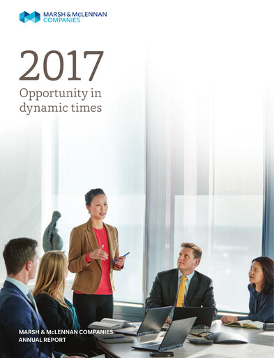 Thumbnail Marsh & McLennan Companies Annual Report 2017