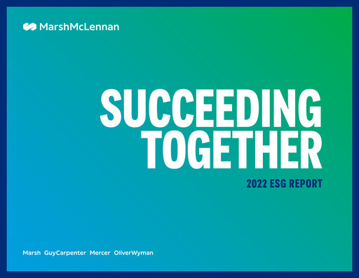 Thumbnail Marsh & McLennan Companies ESG Report 2022