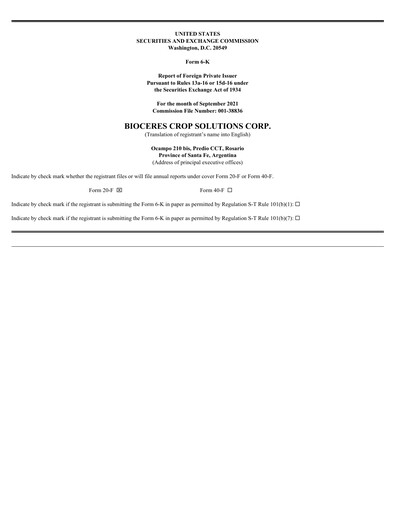 Thumbnail Bioceres Crop Solutions
 Financial Statement fy2021