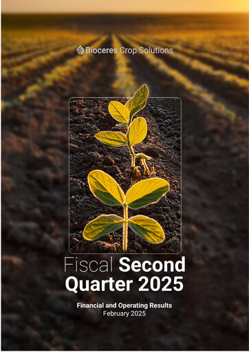 Miniature Bioceres Crop Solutions
 Rapport trimestriel fy2025-q2