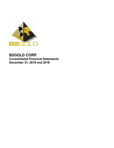 Thumbnail B2Gold
 Financial Statement 2019