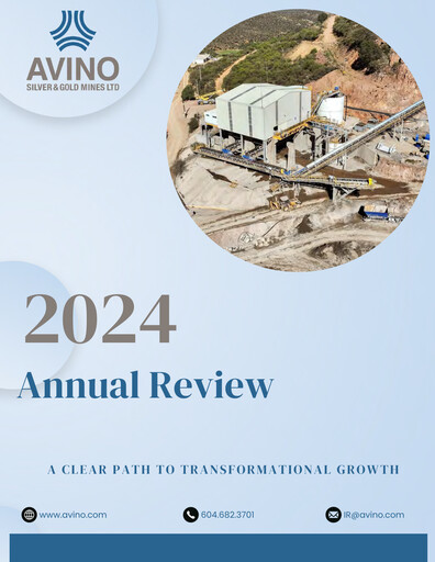 Thumbnail Avino Silver & Gold Mines
 Annual Report 2024