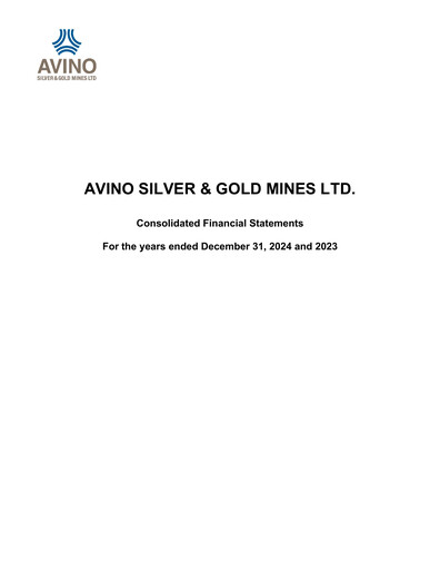 Thumbnail Avino Silver & Gold Mines
 Financial Statement 2024