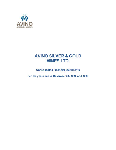 Miniature Avino Silver & Gold Mines
 Bilan financier 2025