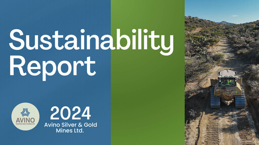 Thumbnail Avino Silver & Gold Mines
 Sustainability Report 2024