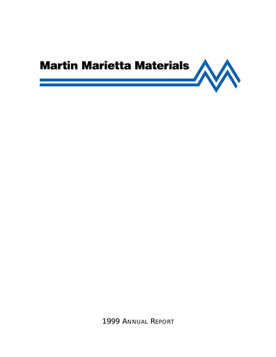Thumbnail Martin Marietta Materials Annual Report 1999