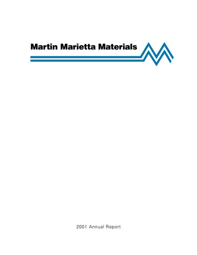 Thumbnail Martin Marietta Materials Annual Report 2001