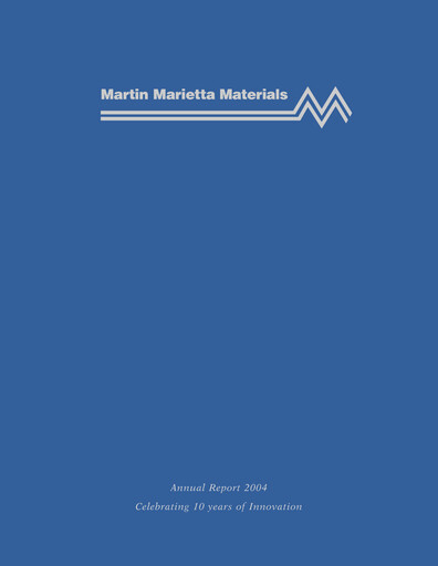 Thumbnail Martin Marietta Materials Annual Report 2004