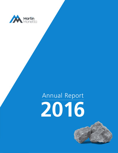 Thumbnail Martin Marietta Materials Annual Report 2016
