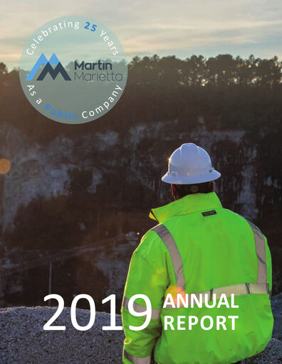 Thumbnail Martin Marietta Materials Annual Report 2019