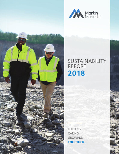 Vorschaubild Martin Marietta Materials Nachhaltigkeitsbericht 2018