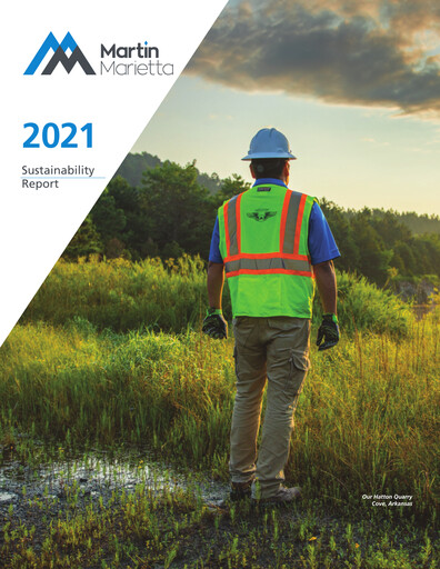 Vorschaubild Martin Marietta Materials Nachhaltigkeitsbericht 2021