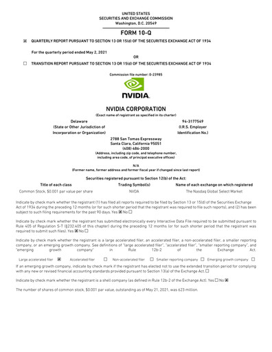 Miniature NVIDIA Rapport trimestriel 2022-q1