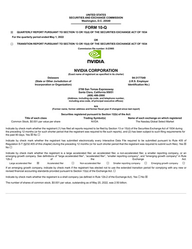 Miniature NVIDIA Rapport trimestriel 2023-q1