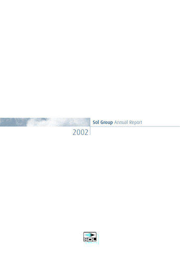 Miniature SOL S.p.A. Rapport annuel 2002