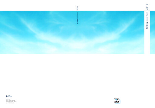 Miniature SOL S.p.A. Rapport annuel 2003