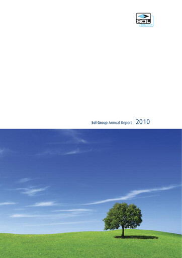 Miniature SOL S.p.A. Rapport annuel 2010