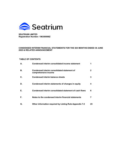 Thumbnail Seatrium Half-year Report 2025