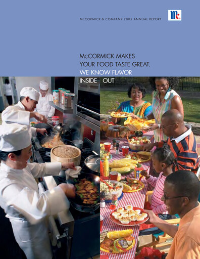 Miniature McCormick & Company
 Rapport annuel 2005