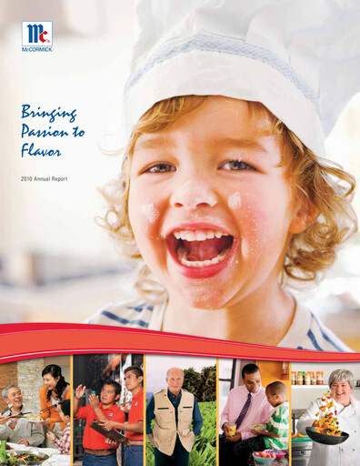 Miniature McCormick & Company
 Rapport annuel 2010