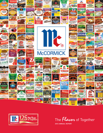 Miniature McCormick & Company
 Rapport annuel 2013