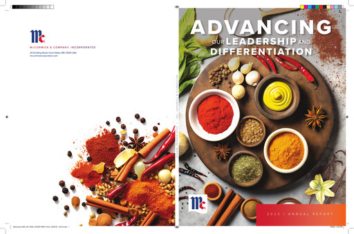 Miniature McCormick & Company
 Rapport annuel 2023