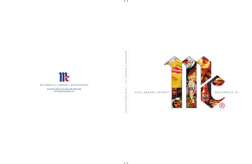 Miniature McCormick & Company
 Rapport annuel 2024