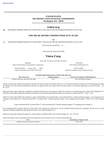 Thumbnail Vistra Quarterly Report 2024-q2