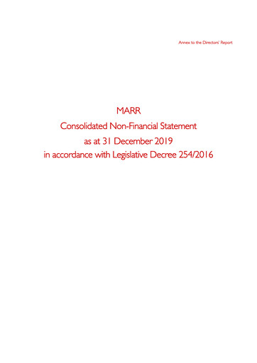 Thumbnail MARR S.p.A. Sustainability Report 2019