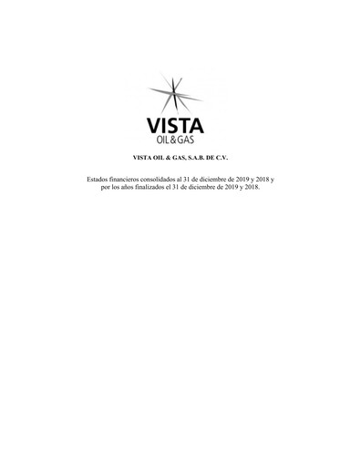 Thumbnail Vista Energy Financial Statement 2019-2018