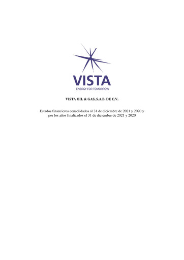 Thumbnail Vista Energy Financial Statement 2021-2020