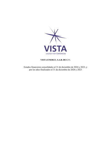 Thumbnail Vista Oil & Gas Financial Statement 2024-2023