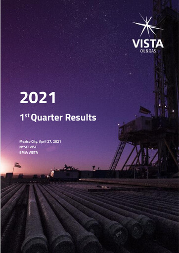 Thumbnail Vista Energy Quarterly Report 2021-q1