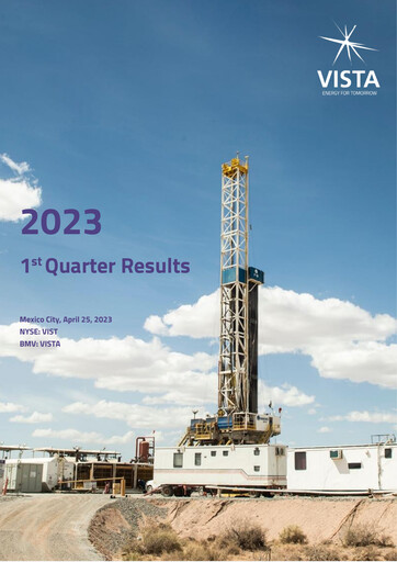 Thumbnail Vista Energy Quarterly Report 2023-q1