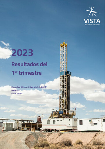 Thumbnail Vista Energy Quarterly Report 2023-q1