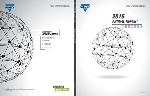 Thumbnail Vishay Intertechnology
 Annual Report 2016