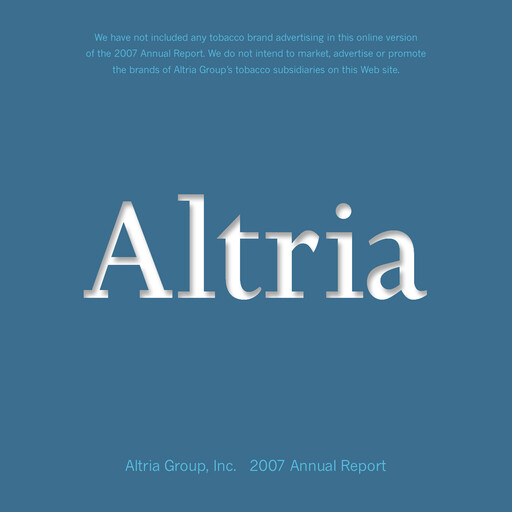 Vorschaubild Altri Jahresbericht 2007