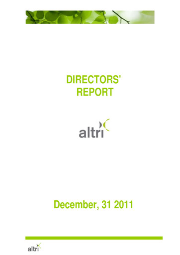 Thumbnail Altri Annual Report 2011