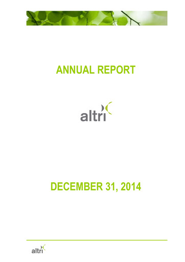 Vorschaubild Altri Jahresbericht 2014
