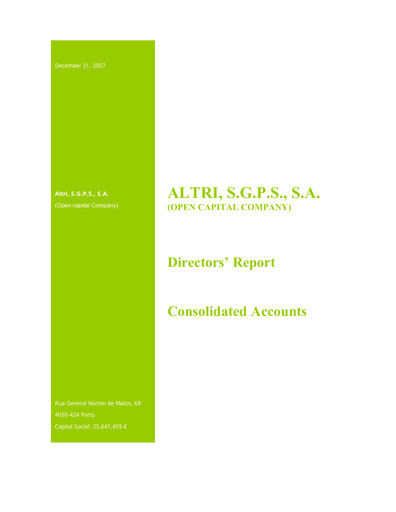 Thumbnail Altri Financial Statement 2007